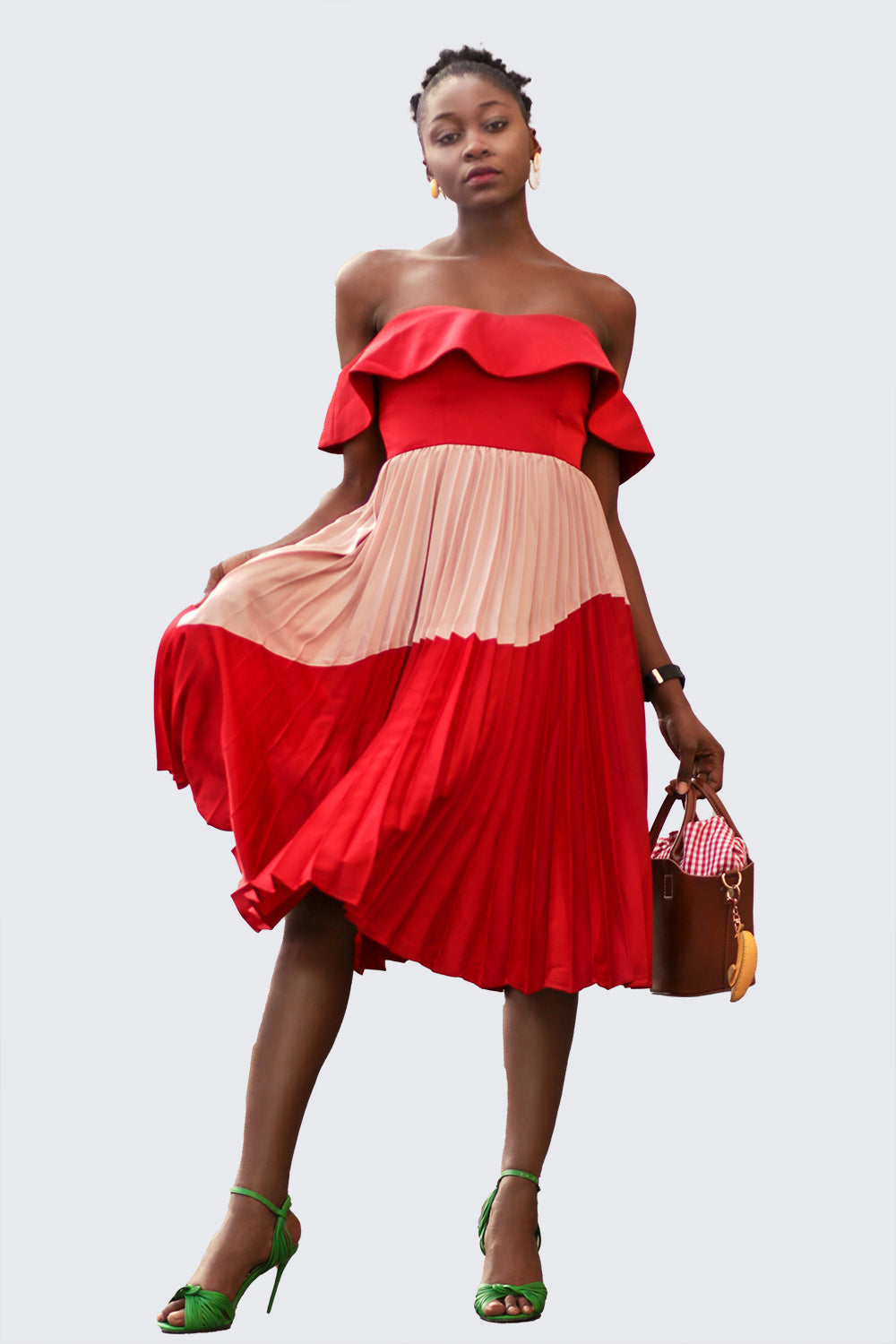 Flounce Detail Dress