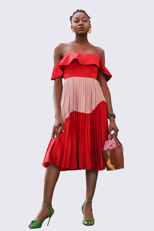 Flounce Detail Dress