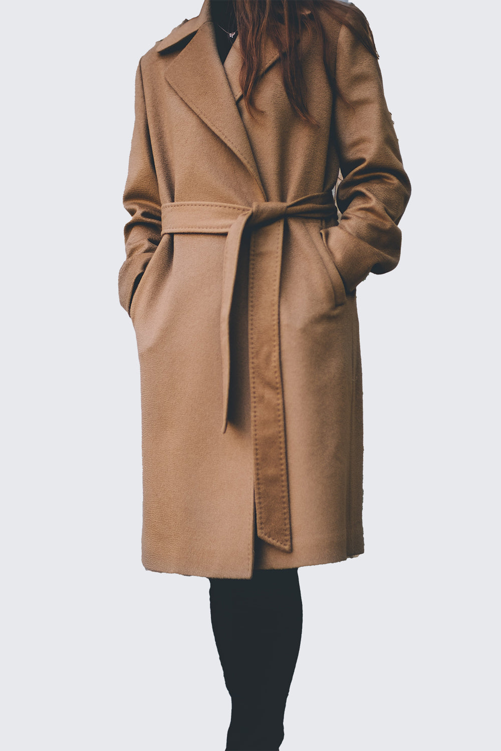 Tie Belt Twill Coat
