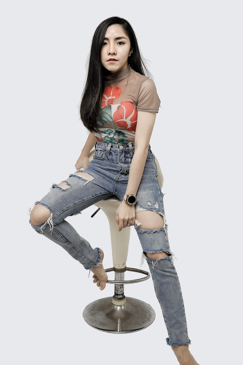 Skinny High Ankle Jeans