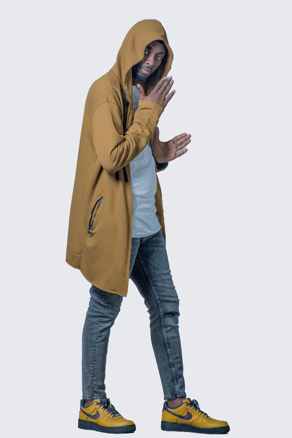 Long Hooded Cardigan