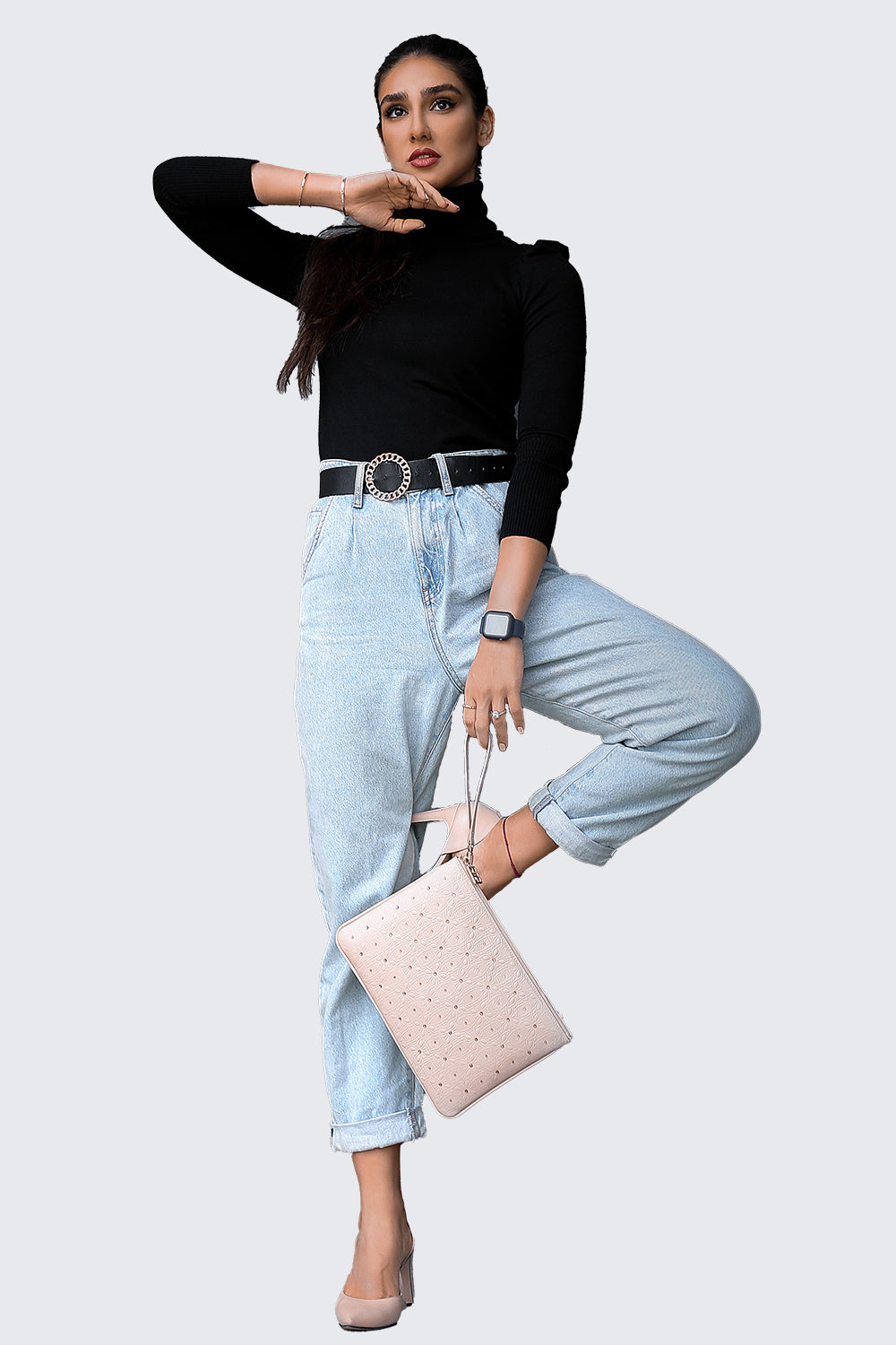 Knit Turtleneck Top